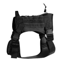 GuardianK9 Tactical Harness (Харнесс) Molle - Шлея - тактичний жилет з ручкою для собак M чорний