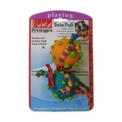 Petstages (Петстейджес) Twin Pull - Игрушка для собак "Два мяча на канате" 6,5 см