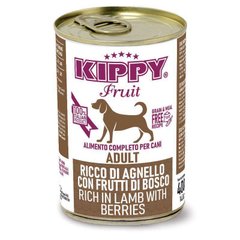 KIPPY (Кіппі) Dog Fruit Lamb&Berries Growing - Вологий корм з ягнятиною та ягодами для підростаючих собак усіх порід (паштет) 400 г
