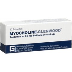 Myocholine-Glenwood (Міохолін-Гленвуд) - Бетанехол Хлорид для собак та котів 25 мг, 10 таб