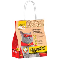 Super Cat (Супер Кет) Деревинний наповнювач, що утворює грудочки для котячих туалетів