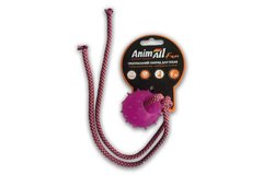 AnimAll (ЕнімАлл) Fun - Іграшка куля з канатом для собак 4 см Зелений