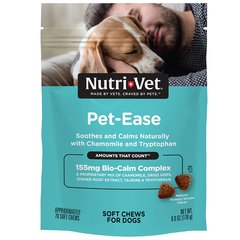 Nutri-Vet (Нутрі-Вет) Pet-Ease Soft Chews - Жувальні таблетки "Антистрес" заспокійливий засіб для собак 70 шт.
