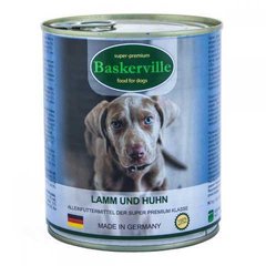 Baskerville (Баскервіль) Консерви з ягням і півнем для собак 400 г