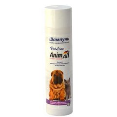 AnimAll VetLine (ЭнімАлл ВетЛайн) Шампунь лікувальний для котів та собак з хлоргексидином і кетоконазолом 250 мл