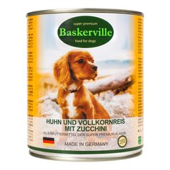 Baskerville (Баскервіль) Консерви з півнем, рисом і цукіні для собак 400 г