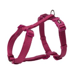 Trixie (Тріксі) Premium H-Harness - Шлея нейлонова H-подібна для собак XXS-XS 20-32 см/10 мм Яскраво-рожевий
