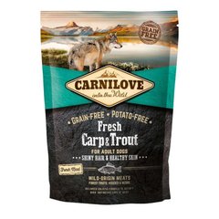 Carnilove (Карінілав) Fresh Carp & Trout for Adalt Dog - Беззерновий корм з коропом і фореллю для дорослих собак 1,5 кг
