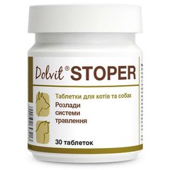 Dolfos (Дольфос) Dolvit Stoper - Комплекс речовин Долвіт Стопер для лікування розладів травної системи в котів і собак 30 шт./уп.