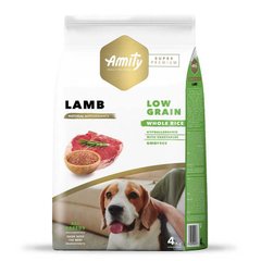 Amity (Аміті) Super Premium Low Grain Lamb Adult - Сухий корм з ягням для дорослих собак різних порід 4 кг