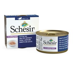 Schesir (Шезір) Tuna, Whitebait & Rice - Консервований корм з м'ясом тунця, анчоусами і рисом для дорослих котів (шматочки у власному соку) 85 г