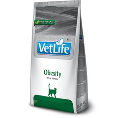 Farmina (Фарміна) VetLife Obesity – Cухий корм-дієта з м'ясом птиці для котів та кішок при ожирінні та надмірній вазі 400 г
