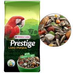 Versele-Laga (Верселе-Лага) Prestige Premium Loro Parque Ara Parrot Mix - полнорационный корм для крупных попугаев - 15 кг
