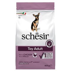 Schesir (Шезір) Dog Toy Adult - Сухий монопротеїновий корм з куркою для дорослих собак міні порід 800 г