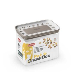 Stefanplast (Стефанпласт) Pet Snack Box - Контейнер для зберігання ласощів 1,5 л Бежевий
