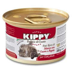 Kippy (Киппи) Cat - Консервы с говядиной, сердцем и печенью для кошек 100 г