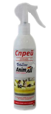 AnimAll VetLine (ЭнимАлл ВетЛайн) - Спрей протипаразитарний для дезінфекції місць перебування домашніх тварин (аналог Bolfo спрей) 250 мл