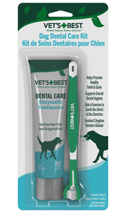 VET`S BEST (Ветс Бест) Dental Care Kit - Энзимная зубна паста 103 мл + зубна щітка