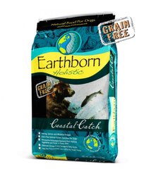 Earthborn Holistic (Ерсборн Холістік) Dog Coastal Catch - Сухий беззерновий корм з м'ясом білої риби для собак з чутливим травленням 2,5 кг