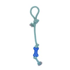 Misoko&Co (Мисоко и Ко) Игрушка Длинная веревка с узлами и косточкой для собак 48 см
