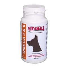 VitamAll (Витамол) Омега-3 & 6 - Для улучшения шерсти собак 65 шт.
