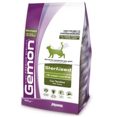 Gemon (Джемон) Sterilized - Сухой корм с индейкой для стерилизованных кошек 400 г