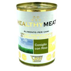 Healthy (Хэлси) Meat - Консервированный корм с кроликом и рисом для собак (паштет) 400 г