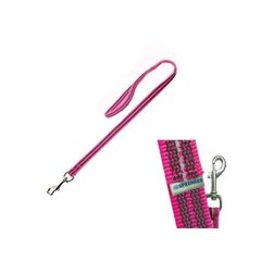 Sprenger (Шпренгер) Поводок нейлоновый прорезиненный с ручкой для собак, неоново-розовый 2х200 см