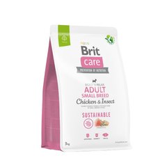 Brit Care (Брит Кеа) Dog Sustainable Adult Small Breed - Сухий корм з куркою та комахами для дорослих собак дрібних порід 1 кг