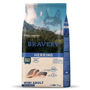 Bravery (Бравері) Herring Mini Adult - Cухий корм з оселедцемдля дорослих собак дрібних порід, 7 кг