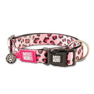 Max&Molly (Макс энд Молли) Smart ID Collar - Ошейник для собак Leopard Pink с леопардовым принтом, XS
