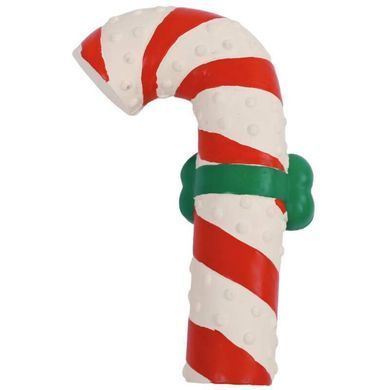 M-Pets (М-Петс) Christmas Dog Toy Candy Cane - Игрушка рождественская Палочка сахарная для собак, 6,5x12x3 см