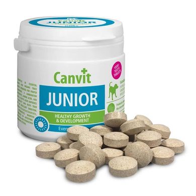 Canvit (Канвит) junior - Комплекс витаминов для полноценного развития молодого организма щенков и молодых собак 100 г (100 шт.)