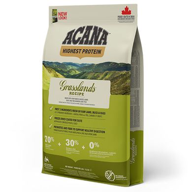 Acana (Акана) Grasslands Dog Recipe – Сухий корм з ягням і качкою для собак різного віку і порід 340 г