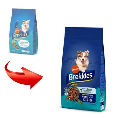 Brekkies (Брекис) Dog Fish - Сухой корм с лососем для взрослых собак различных пород 4 кг