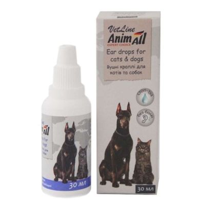 AnimAll VetLine (ЕнімАлл ВетЛайн) Краплі для догляду і за вухами собак і кішок 10 мл