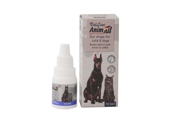 AnimAll VetLine (ЕнімАлл ВетЛайн) Краплі для догляду і за вухами собак і кішок 10 мл