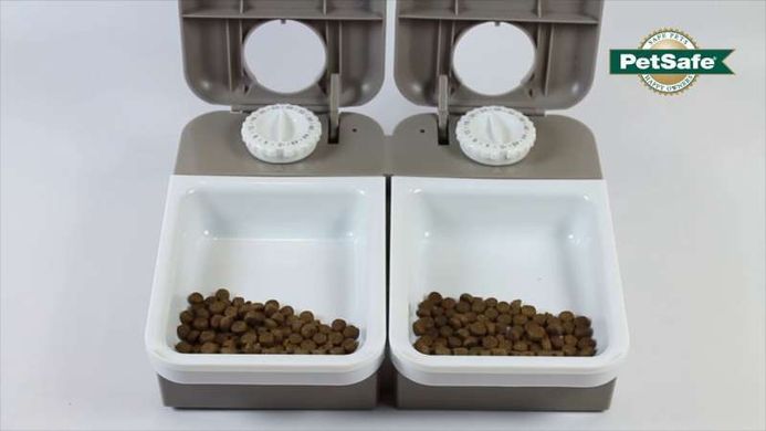 PetSafe (ПетСейф) Eatwell 2 Meal Pet Feeder - Автоматическая кормушка для котов и собак на 2 порции с таймером 2х340 мл