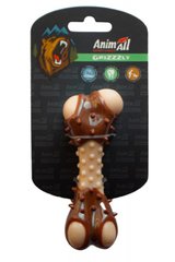 AnimAll (ЭнимАлл) GrizZzly - Игрушка-кость с ароматом мяса для собак 11,7 см Коричневый
