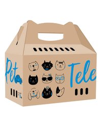 Картонная переноска для кошек и собак Collar TelePet