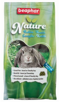 Beaphar (Беафар) Nature Rabbit - Беззерновой гранульований корм з тимофіївкою для кроликів 1,25 кг