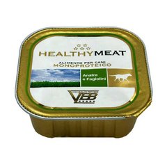 Healthy (Хэлси) Meat - Консервированный корм с уткой и зеленой фасолью для собак (паштет) 150 г