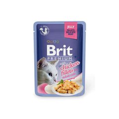 Brit Premium Brit Premium (Брит Премиум) Cat Chiсken fillets Jelly - Влажный корм с кусочками из филе курицы в желе для кошек 85 г