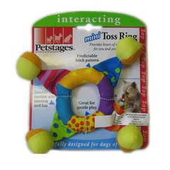 Petstages (Петстейджес) Mini Toss Ring - Игрушка для собак "Кольцо-погремушка мини" 5 см