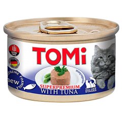 TOMi (Томи) Superpremium Tuna – Консервы с тунцом для котов (мусс) 85 г