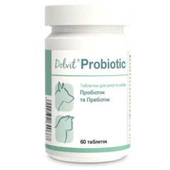 Dolfos (Дольфос) Dolvit Probiotic - Комплекс витаминов и микроэлементов Долвит Пробиотик для собак и кошек против дисбактериоза