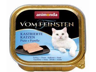 Animonda (Анимонда) Vom Feinsten for castrated Сats - Консервированный корм в виде паштета с индейкой и форелью для стерилизованных кошек 100 г