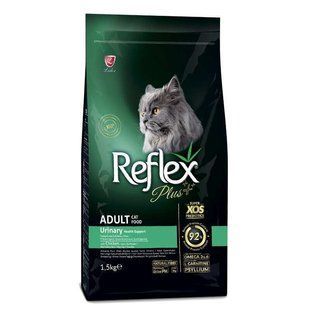 Reflex Plus (Рефлекс Плюс) Adult Cat Urinary Chicken &ndash; Сухой корм с курицей для поддержания здоровья мочеполовой системы котов, 1,5 кг