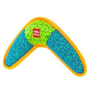 Collar (Коллар) WAUDOG Fun - Іграшка Бумеранг з пищалкою для собак, Рожевий, 24х14 см