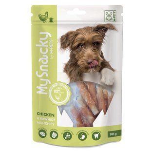 M-Pets (М-Петс) Chicken Munchy - Лакомства с курятиной для собак, 80 г